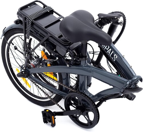 Im zusammengeklappten Zustand kann das E-Bike fast überall untergebracht werden (Bild: ePals)