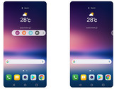 Statt eines Zweitdisplays gibt es im LG V30 die versteckbare Floating-Bar.