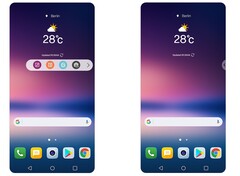 Statt eines Zweitdisplays gibt es im LG V30 die versteckbare Floating-Bar.