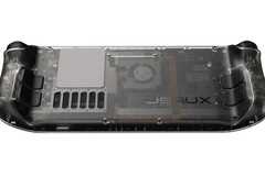 Jsaux hat eine transparente Rückseite für das Steam Deck entwickelt, die dem Gaming-Handheld Retro-Charme verleiht. (Bild: Jsaux)