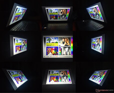 Große Betrachtungswinkel mit wahrnehmbaren Farbverschiebungen