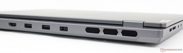 Hinten: HDMI 2.1, 2x USB-A 3.2 Gen. 2, Netzanschluss