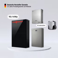 Viessmann Solaranlage mit 22 bifazialen Modulen und LG ESS Speicher mit Inverter