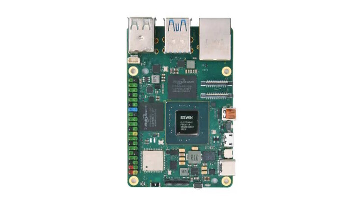 Eine GPIO-Stiftleiste ist vorhanden (Bildquelle: Eswin)