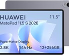 Das MatePad 11.5 S 2026 bietet ein mattes 2,8K-Display mit 144Hz sowie 12GB RAM und 256GB Speicher (Bildquelle: Huawei)