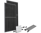 Mini-Solaranlage zur Einspeisung von Solarstrom ins hauseigene Stromnetz (Bild: Longi, Hoymiles)