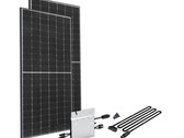 Mini-Solaranlage zur Einspeisung von Solarstrom ins hauseigene Stromnetz (Bild: Longi, Hoymiles)