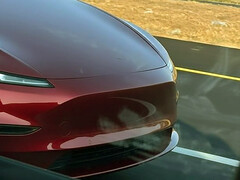 Tesla Model Y Standard Rendering in roter Farbe. (Bildquelle: Moose/X)
