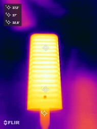 Hitzeentwicklung beim Stresstest (Unterseite)