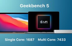 Der Apple M1-Chip in MacBook Air und MacBook Pro des Jahres 2020 zeigt erste, eindrucksvolle Benchmark-Ergebnisse auf Geekbench. (Bild: Apple, Macrumors)