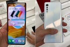Das LG Velvet zeigt sich in ersten Hands-On-Bildern aus einem südkoreanischen LG-Store.