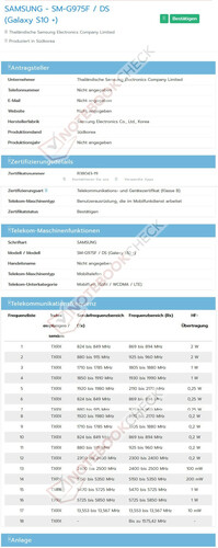 NBTC Samsung Galaxy S10+ Certification