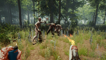 Ein Kampf in The Forest