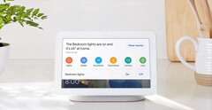 Ob der Google Nest Hub 2 wie die hier zu sehende erste Generation ausschaut, ist noch nicht bekannt. (Bild: Google)