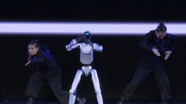 Eine kleine Tanzanlage eines Roboters gab es auch