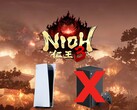 Im Bild: Nioh 3-Logo über PS5- und Xbox-Konsolen.