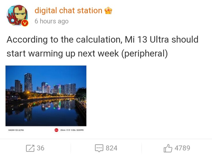 Laut Leakern wie Digital Chat Station wird Xiaomi kommende Woche mit den ersten Teasern zum Xiaomi 13 Ultra beginnn.
