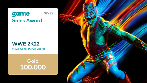 Sales Award Gold für WWE 2K22