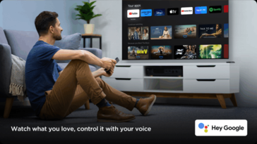 Google TV mit Spracheingabe wird unterstützt