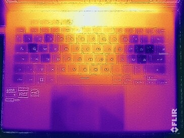 Oberflächentemperaturen Stresstest (Oberseite)