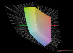 vs. Adobe RGB: 40,7 % Abdeckung