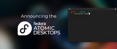 Vier verschiedene Fedora Linux Spins sind jetzt unter dem Namen &quot;Fedora Atomic Desktops&quot; zusammengefasst (Bild: Fedora Magazine).