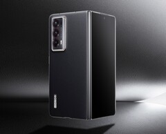 Das Honor Magic V2 wird optional mit einer schwarzen Kunstleder-Rückseite angeboten. (Bild: Honor)