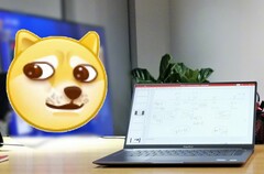 Das kommende 16 Zoll Honor MagicBook Pro ist hier bereits am Schreibtisch von Honor-Boss Zhao Ming zu sehen, ein Smart TV im Hintergrund.