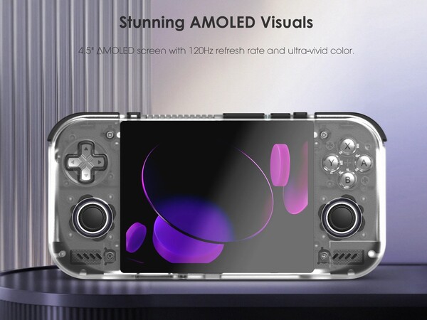 Das Retroid Pocket Nova verfügt über ein 120-Hz-AMOLED-Display im 4:3-Format.