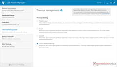 Die Lüftereinstellungen ermöglichen höhere Temperaturen und lautere Lüfter für mehr CPU-Performance
