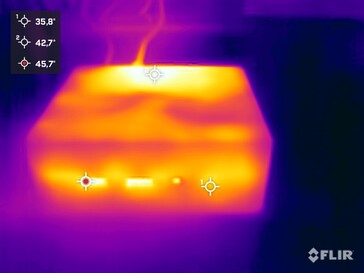 Trigkey G4 beim Stresstest (Vorderseite)