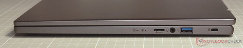 Das Acer Swift Go 16 kommt mit zwei Thunderbolt-4-Ports (Bilder: Marc Herter)