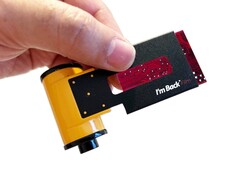 I&#039;m Back packt einen Micro-Four-Thirds-Sensor in das Format einer analogen Filmrolle. (Bild: I&#039;m Back)