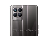 Das Realme 8i sieht dem regulären Realme 8 recht ähnlich. (Bild: @OnLeaks / Digit.in)