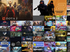 Das „Playtime-Panorama“-Tool skaliert die Kacheln jedes Spiels automatisch entsprechend der Spielzeit und nutzt dabei dynamische CSS-Grids. Abgebildet ist ein Collage, die mit diesem Tool erstellt wurde. (Bildquelle: Playtime-Panorama)