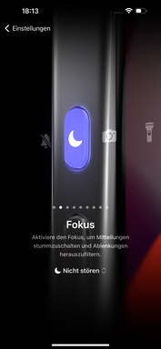 Die Aktionstaste lässt sich mit verschiedenen Funktionen verknüpfen.