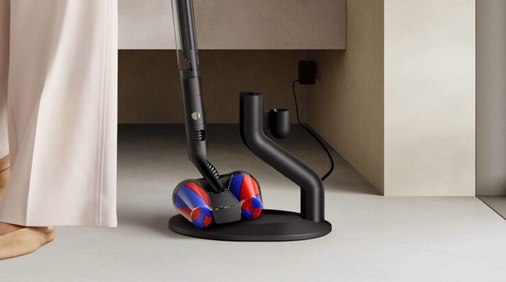 Der Dyson PencilVac wird mit einer magnetischen Ladestation geliefert.
