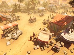 Ein Screenshot eines Militärlagers in Expeditions: Rome