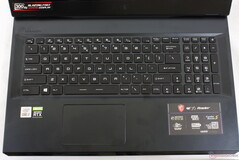MSI GE76 Raider 11UH - Eingabegeräte