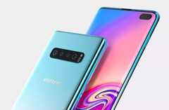 Zum Galaxy S10, hier in der Top-Variante, sind nun auch Farbvarianten geleakt (Bild: @OnLeaks)