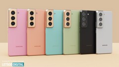 Aktuelle Leaks liefern Hinweise auf die geplanten Galaxy S22-Serie Farboptionen und die Designänderungen zur Galaxy S21-Familie. (Bild: LetsGoDigital)
