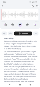 KI macht Vorschläge zu weiteren Fragen