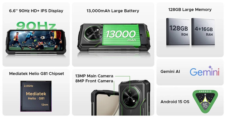 Das Fire 5 Pro ist ein inzwischen über Amazon erhältliches Rugged-Smartphone (Bildquelle: Doogee)