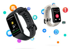 Das Honor Band 6 besitzt ein deutlich größeres Display als die meisten Fitnessarmbänder. (Bild: Honor)