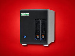Das Newtech Ness1300 ist ein kompaktes NAS mit zwei Einschüben