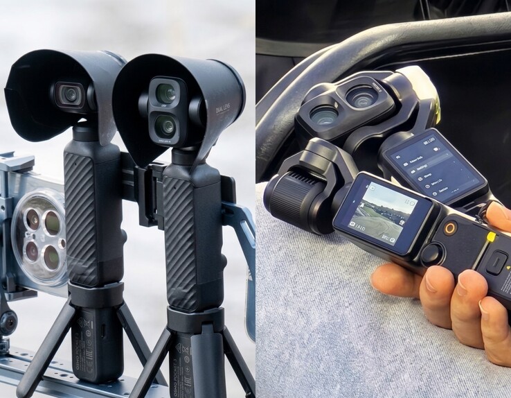 Das neueste Bild zur DJI Osmo Pocket 4 Pro (rechts). Mit KI bearbeitet.