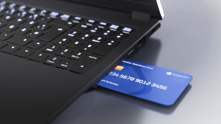 Ein Smartcard-Reader ist integriert