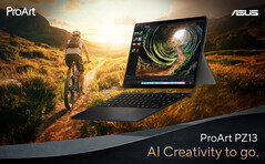 Das ASUS ProArt PZ13 (HT5306) ist ein ultraleichtes Kreativitäts-Tool für mobiles Arbeiten. (Bildquelle: ASUS)