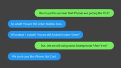 Die Android-Diskriminierung in manchen Kreisen der Gesellschaft wird der RCS-Support, den Apple für 2024 angekündigt hat, kaum eindämmen. (Bild via OreXda)