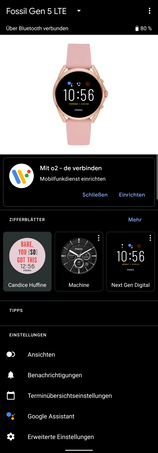 Einrichtung (Wear OS-App)